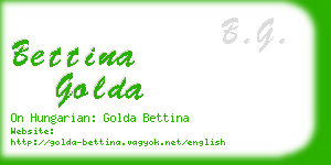 bettina golda business card